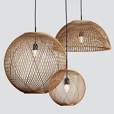 West Elm Wicker Pendant