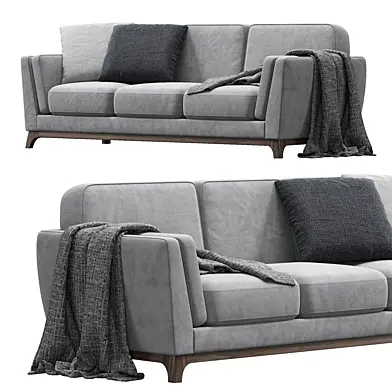Ceni Volcanic Gray Sofa By Article