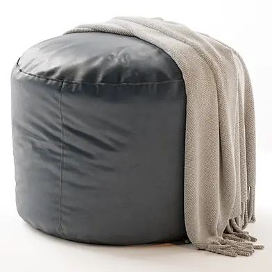 ANYWHERE IVORY POUF