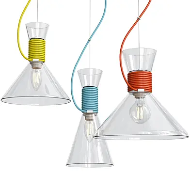 Lamp With Multi-Colored Ropes