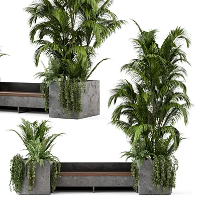 Outdoor Garden set bush and Tree - Garden Set 92