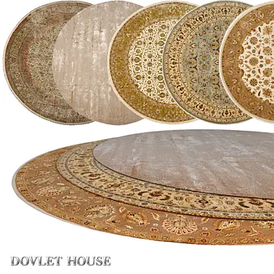 Ковры круглые DOVLET HOUSE 5 штук (part 21)