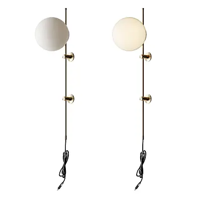 Plug in wall sconce neckless BLACK and Gold from LUX Lighting USA