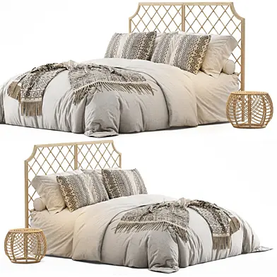 Arudin Rattan Bed