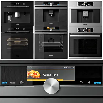 Miele ,Siemens and Bosch double oven and coffeemaker collection