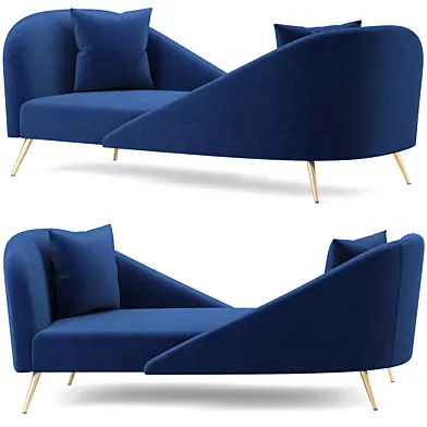 Nolan Velvet Chaise Meridian Furniture