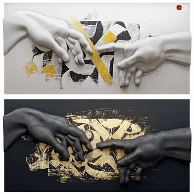 Creation of Adam by Michelangelo 2