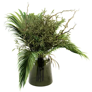 Bouquet - Green Branch of Palm in vase 50