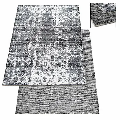 Gray Ripple Waves Area Rug