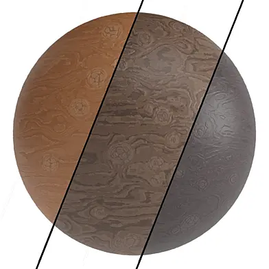 3 Wood Materials PBR 4k by Sbsar