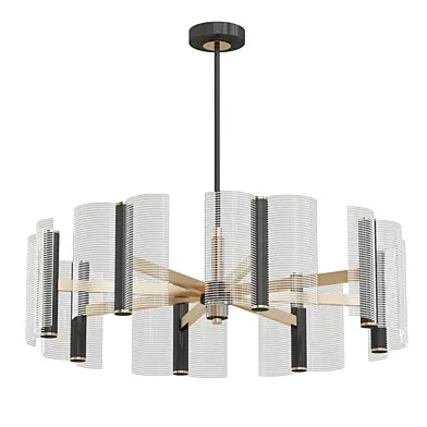 Glass chandelier