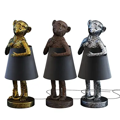 Table Lamp Animal Monkey Color 3 Set