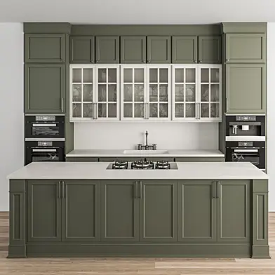 Kitchen Neo Classic Green and White - Set 36