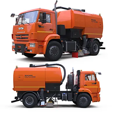 Вакуумная Подметально-Уборочная Машина Bucher City Fant 6000 На Шасси Камаз-53605