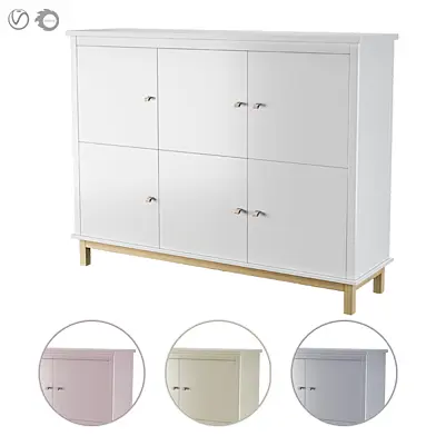 Ellipse Шкаф Classic низкий в четырёх цветах