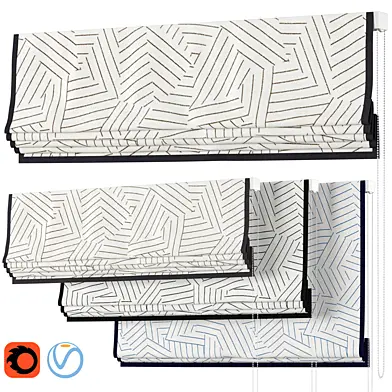 Roman Curtains 103 | F. Schumacher & Co. | DECONSTRUCTED STRIPE