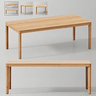 MIRAMAR TEAK DINING TABLE