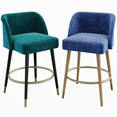 Juliettes Interiors High End Designer Bar Table And Bar Chairs Set JDE099