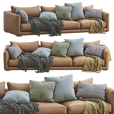 Poliform Leather Sofa BRISTOL 2