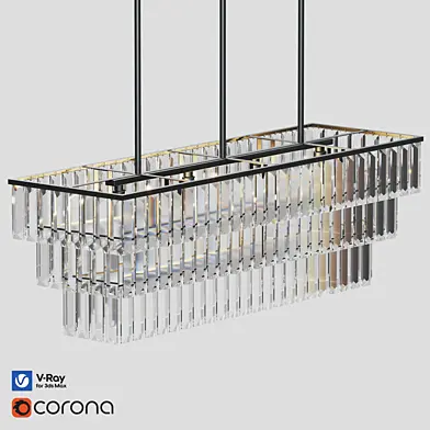 Gemma Crystal Rectangle Chandelier