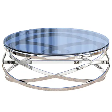 Modrest Tulare Contemporary Smoked Glass Coffee Table