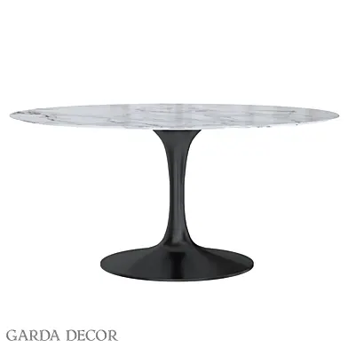 СТОЛ ОБЕДЕННЫЙ ОВАЛЬНЫЙ БЕЛЫЙ  33FS-DT3056-BLWH Garda Decor