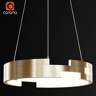 LED Ceiling Pendant In Matt Gold
