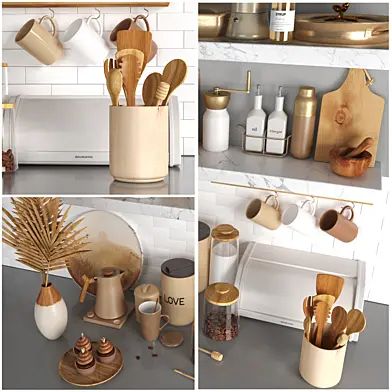 Kitchen decorative set