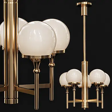 Hudson Valley Salem 27 Wide Aged Brass 6-Light Chandelier