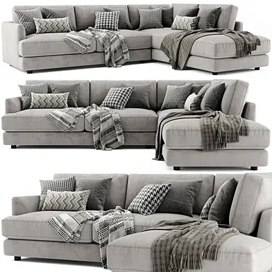 West Elm Haven Sectional Chaise Sofa