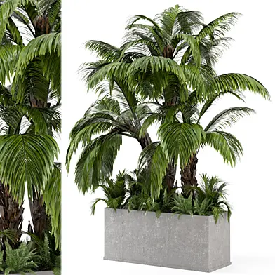 Outdoor Garden set bush and Tree - Garden Set 196