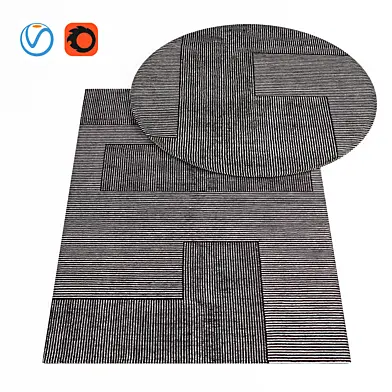 Stripe Rug Round