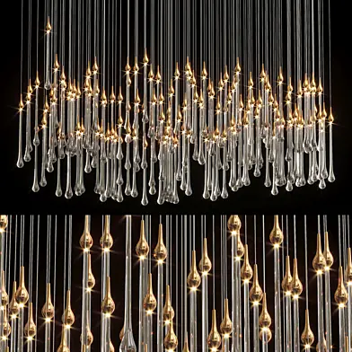 Glockiny Tear Drop Chandelier