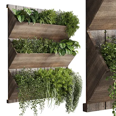 collection Indoor outdoor plant 94 plant bax wall shelf wood vase
