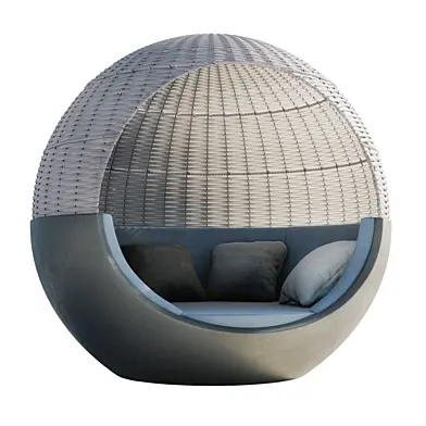 Шезлонг Vondom ULM Moon с плетением