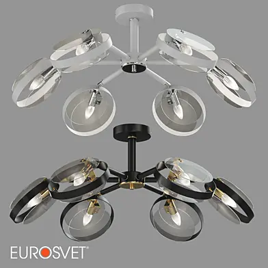 ОМ Потолочный светильник в стиле лофт Eurosvet 70121/6 Gallo