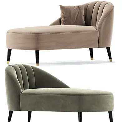 Monroe Jade Velvet Chaise Lounge