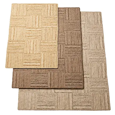 Natural Checker Braided Jute Rug