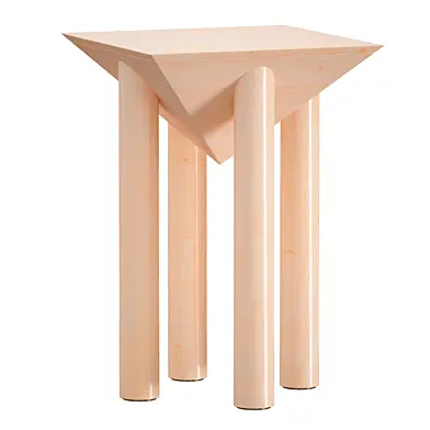 Журнальный столик Flora Wood Square End Table (Crate and Barrel)