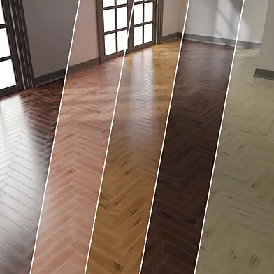 Parquet 1 | Herringbone | 4K | PBR | PNG | 5 Colors