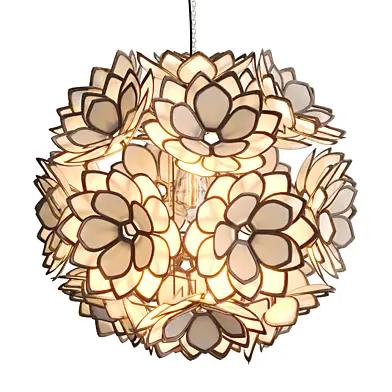 Capiz Flower Pendant
