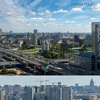 Панорама Москвы с мукомольного проезда v2