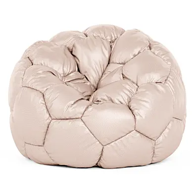 Leather bean bag chair football