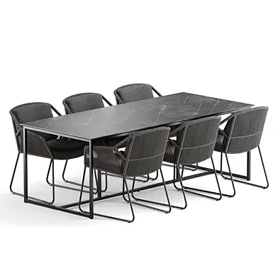Outdoor Garden Woven Dining Set