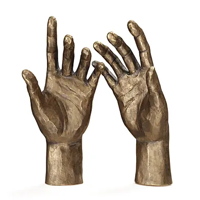 Adam hands brass