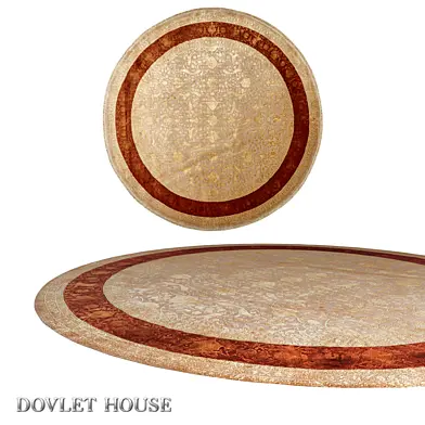 (OM) Ковер круглый DOVLET HOUSE (арт 16177)