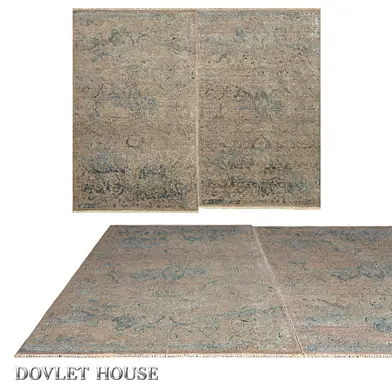 (OM) Ковер парный DOVLET HOUSE (арт 16195)