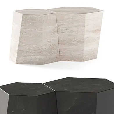 Casamania and Horm Hexagon Pietra Side Table