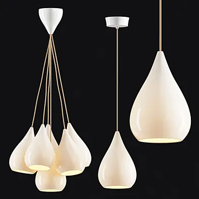 White Drop Pendants