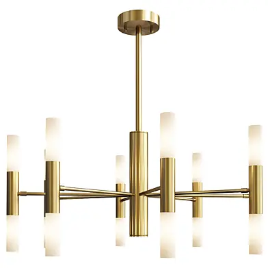 Starburst metal chandelier lighting fixture modern